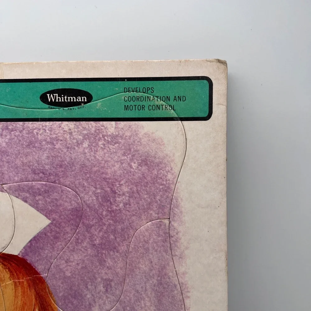 Vintage 1967 Whitman Nurse Preschool Frame Tray Puzzle 4530 Mid Century Toy